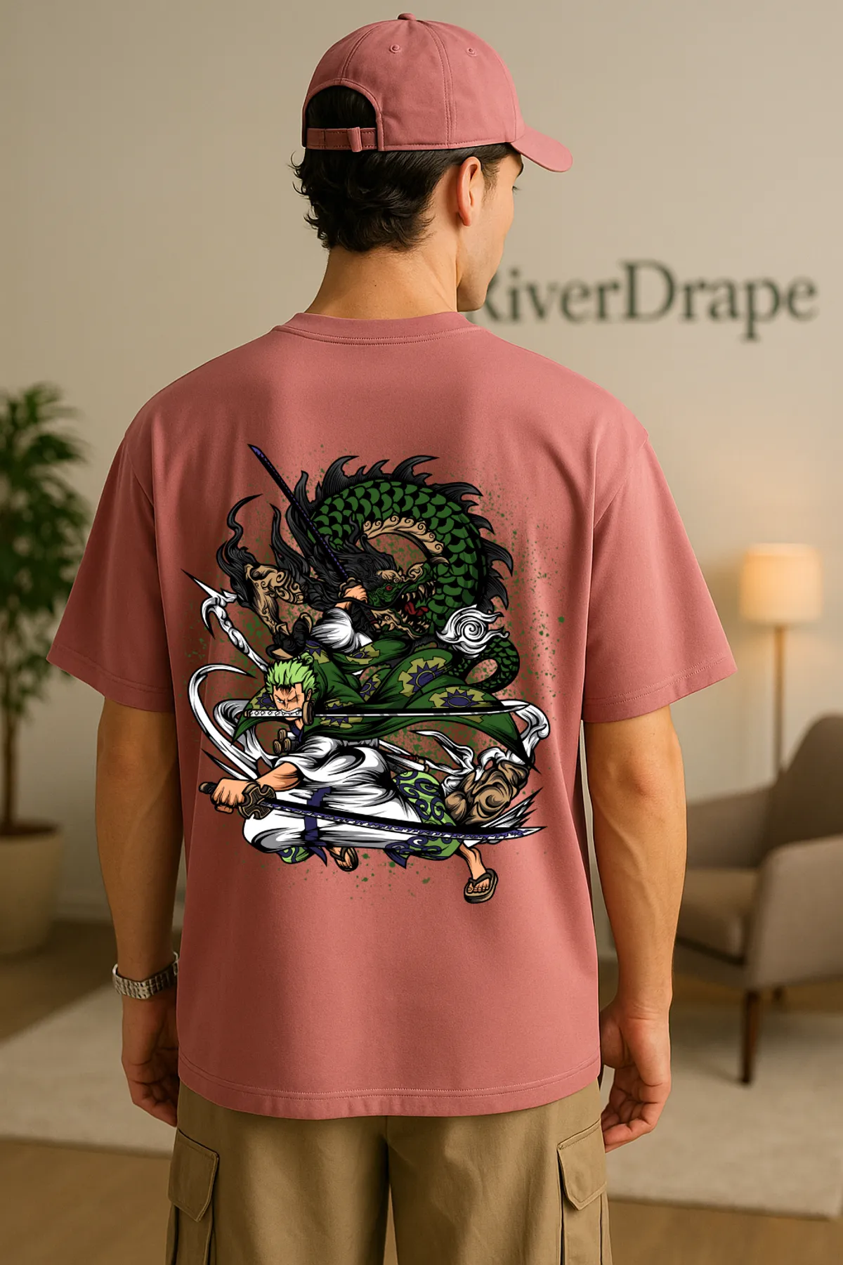 Ace onepiece unisex oversized T-shirt for Men & Women | RiverDrape