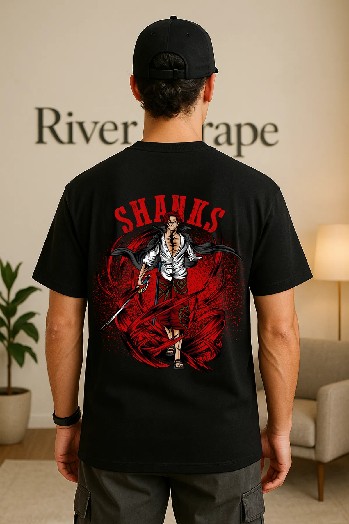 Ace onepiece unisex oversized T-shirt for Men & Women | RiverDrape