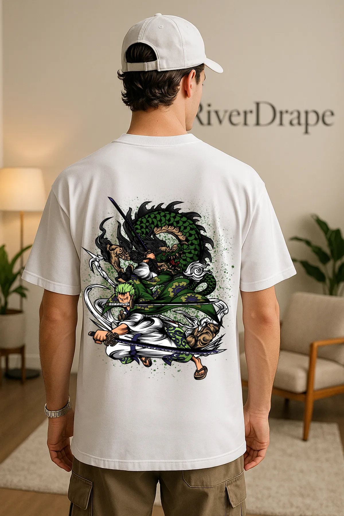 Ace onepiece unisex oversized T-shirt for Men & Women | RiverDrape